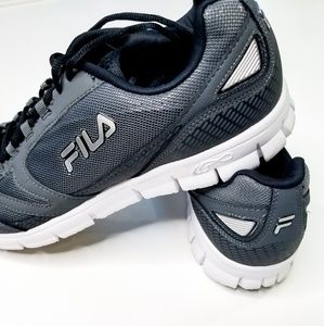 Men's Fila gray memory foam sneakers